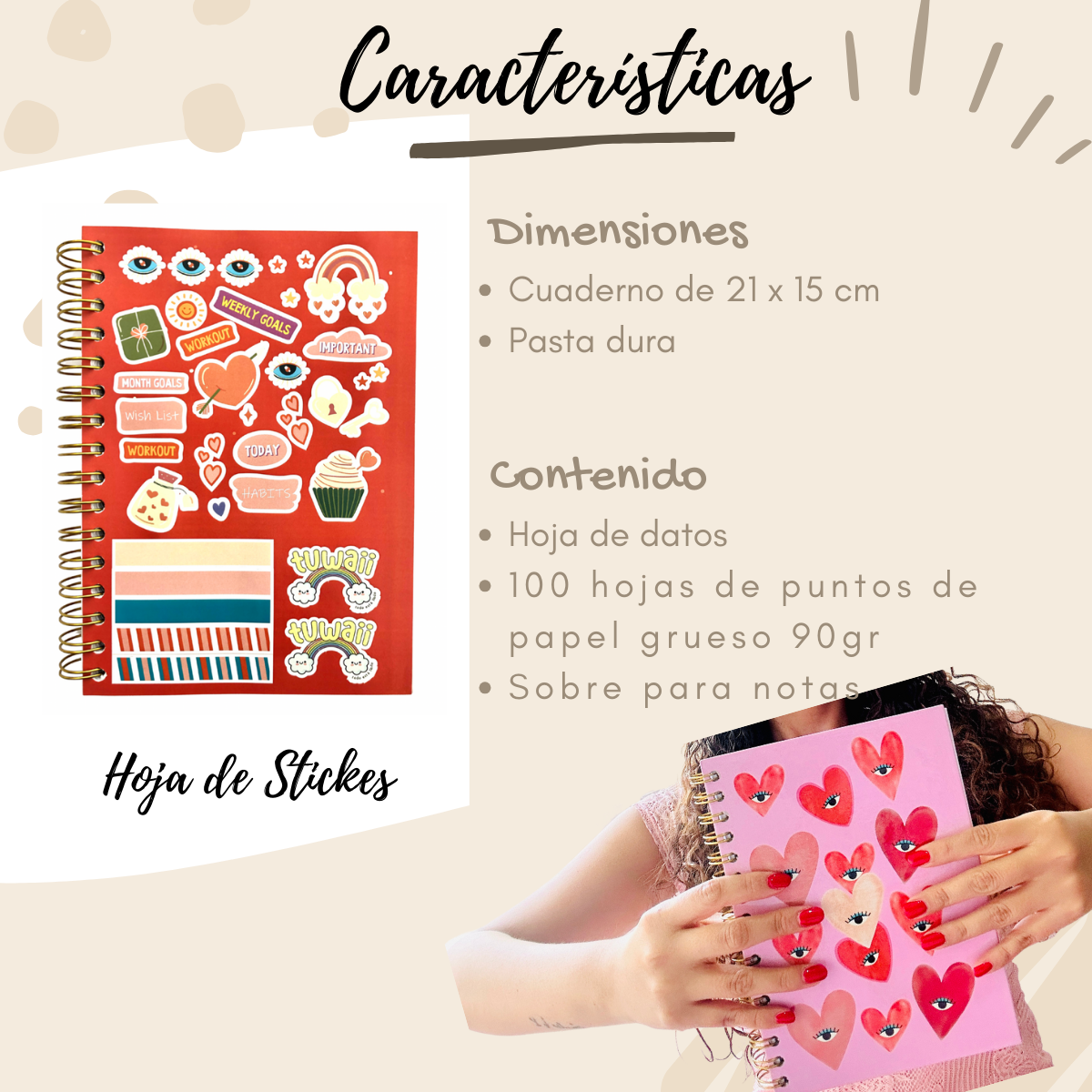 Bullet journal Corazones